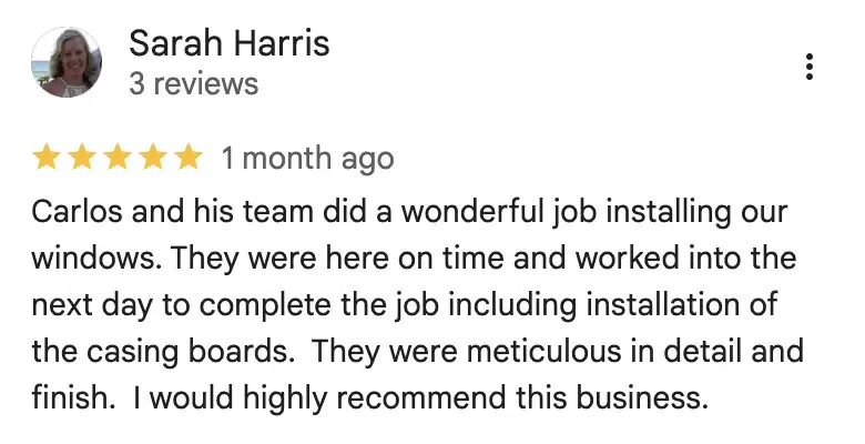 Monarca Construction & Remodeling 5-star Google review 7